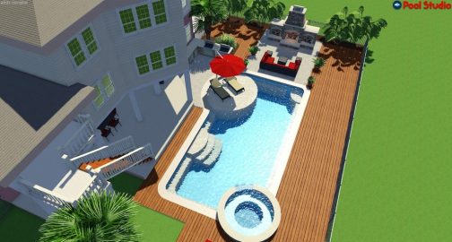 Concrete Pool Design - Hampstead, NC - backyardvision.com