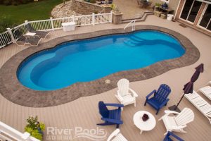 Crescent Cove - fiberglass pool